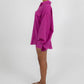 Rosette Oversized Shirt - Magenta