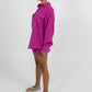 Rosette Oversized Shirt - Magenta