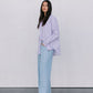 Saint Oversized Shirt - Lilac/Peach Stripe