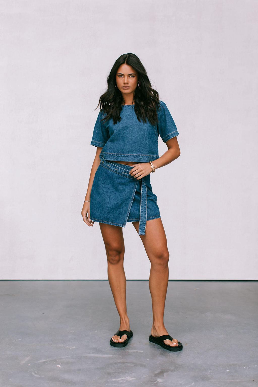 Farley Denim Skirt Indigo