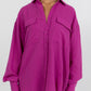 Rosette Oversized Shirt - Magenta