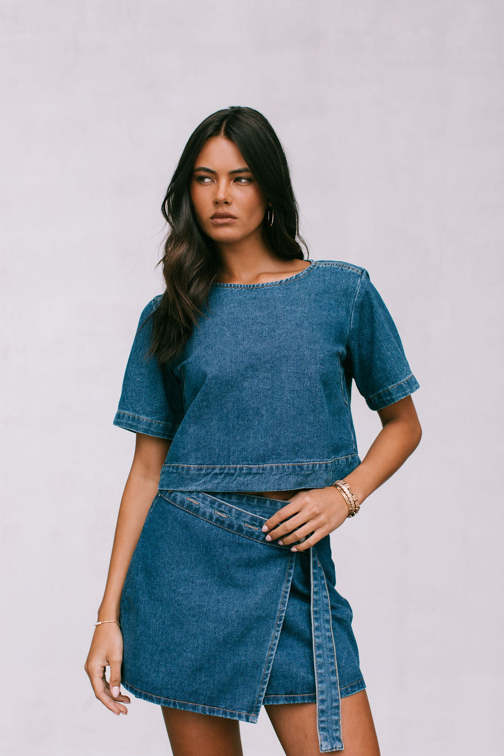 Farley Denim Skirt Indigo