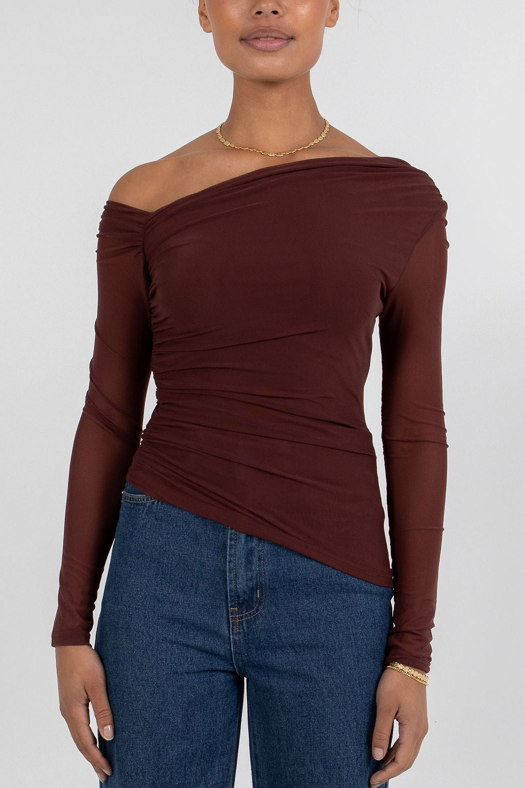 Xila Top - Chocolate Brown