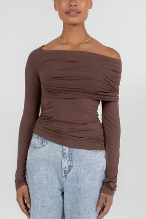 Kaya Top - Chocolate Brown