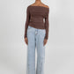 Kaya Top - Chocolate Brown