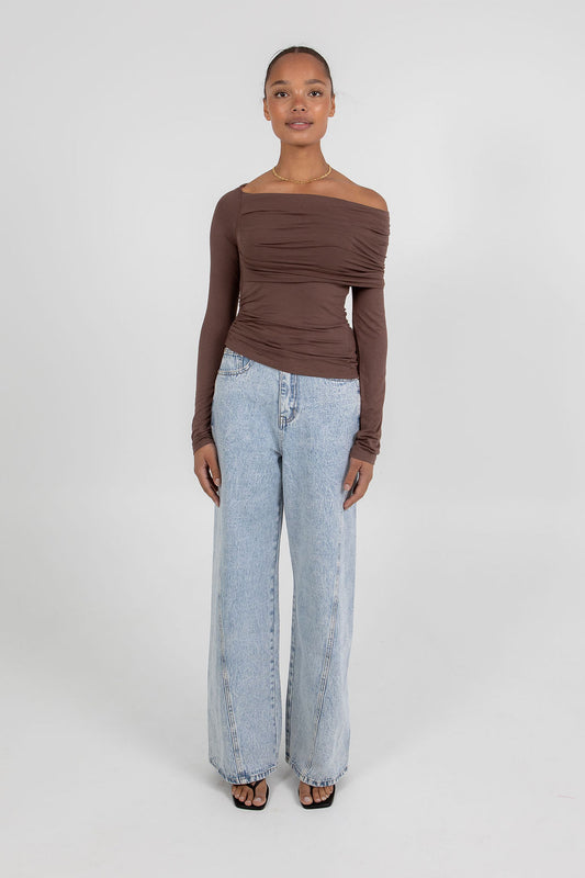 Kaya Top - Chocolate Brown