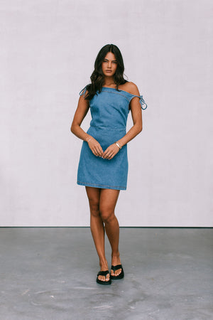 Qiana Dress - Denim