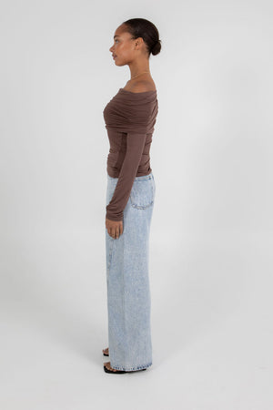 Kaya Top - Chocolate Brown