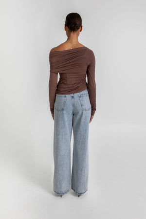 Kaya Top - Chocolate Brown
