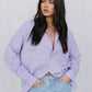 Saint Oversized Shirt - Lilac/Peach Stripe