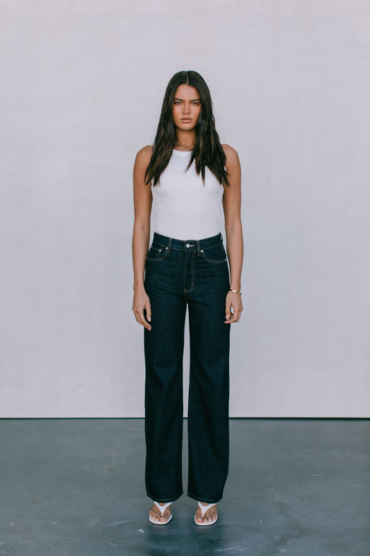 Bessie Straight Leg Jeans - Indigo Denim