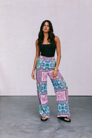 Dante Pants Paisley Tile Print