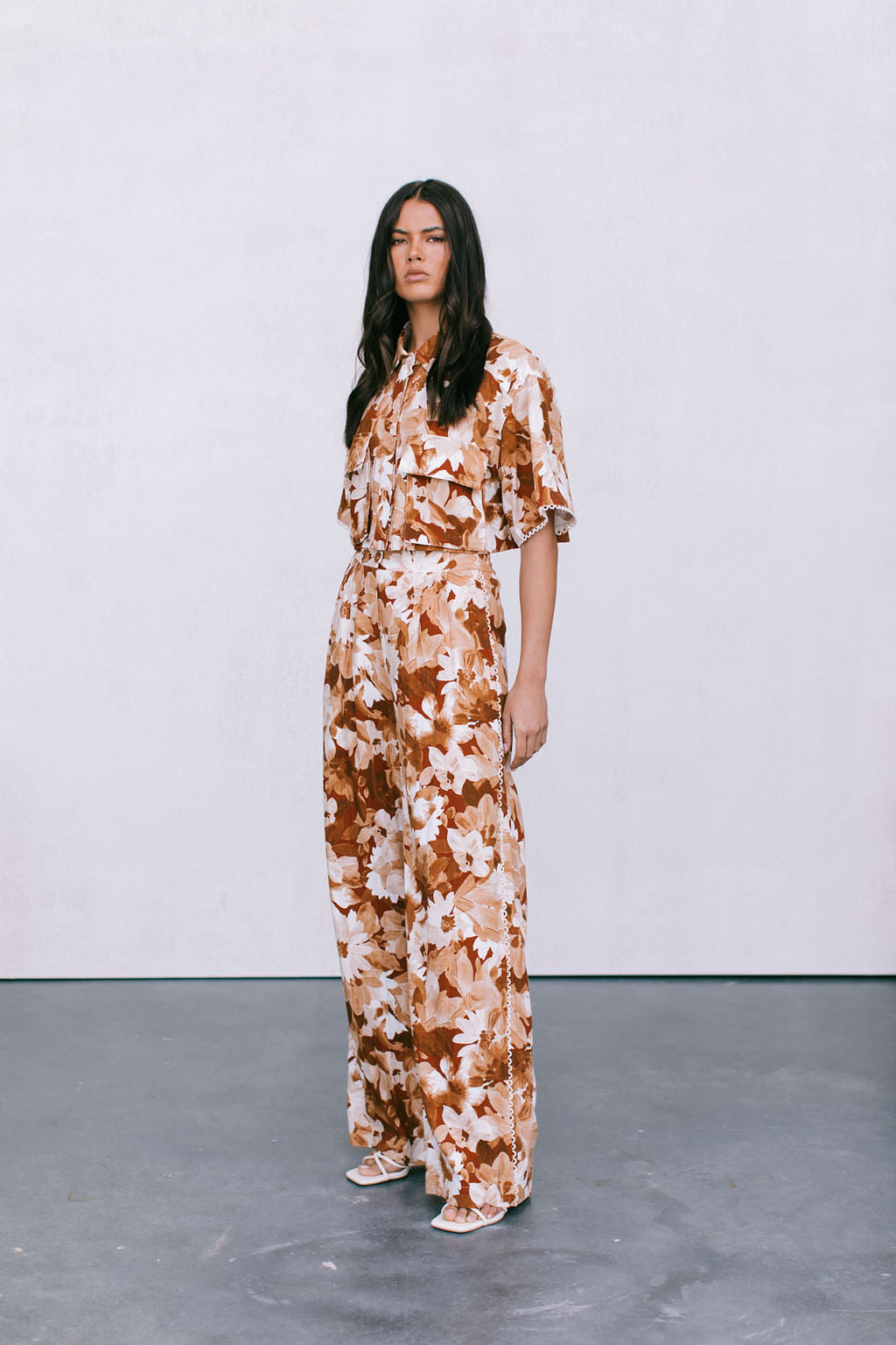 Sempre Pants Rust Floral
