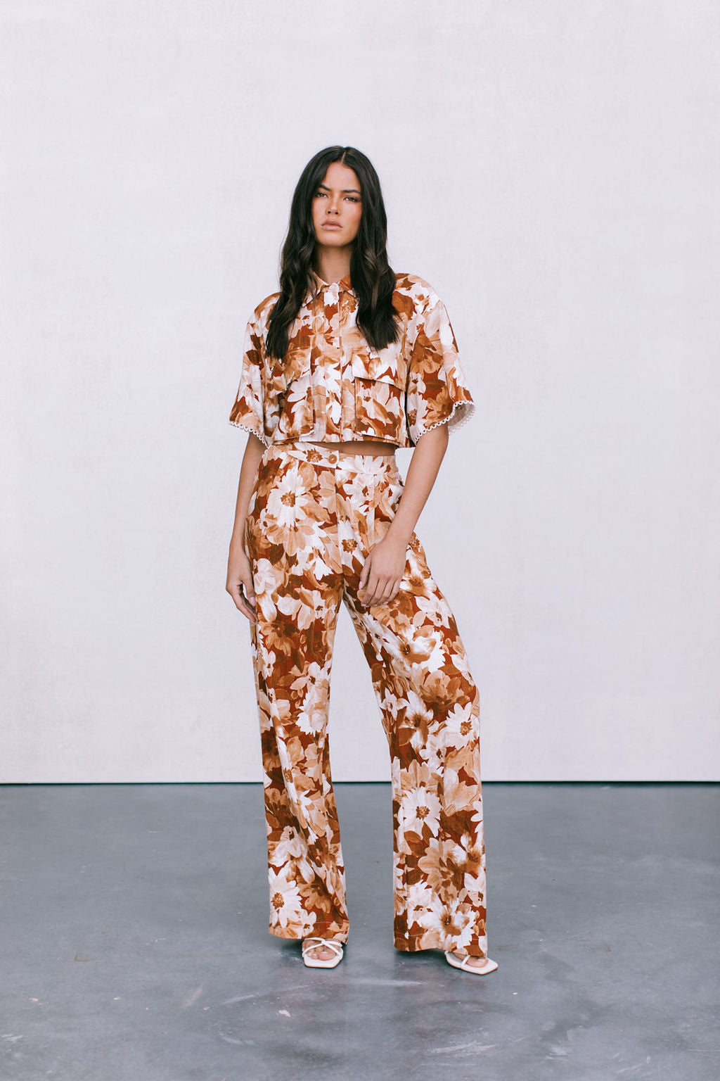 Sempre Pants Rust Floral