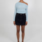 Daliah Long-sleeve Top - Baby Blue