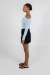 Daliah Long-sleeve Top - Baby Blue