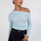 Daliah Long-sleeve Top - Baby Blue