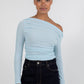 Daliah Long-sleeve Top - Baby Blue