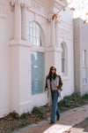 Yanni Oversized Blazer - Chocolate Brown Suede Look