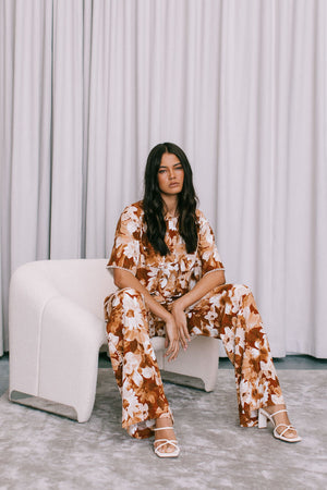 Sempre Pants - Rust Floral