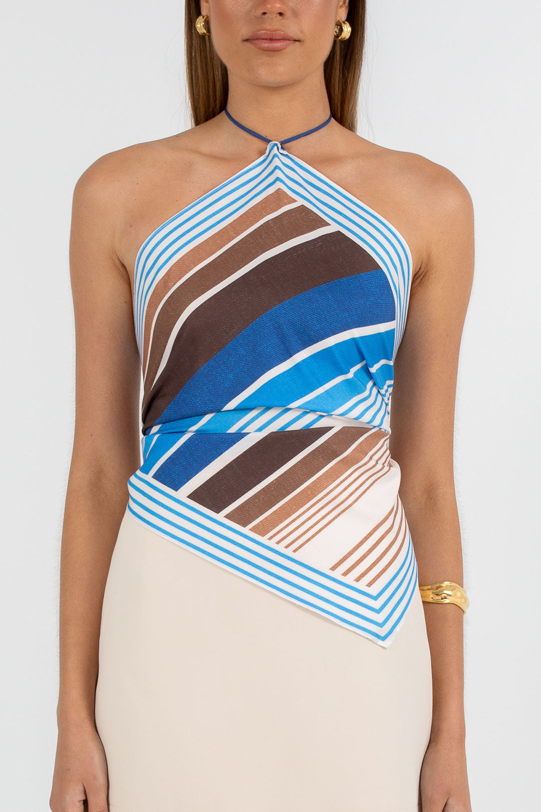 COMING SOON - Gavdos Scarf Top - Paros Stripe