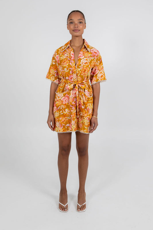 COMING SOON - Bello Mini Dress - Hinterbloom Print