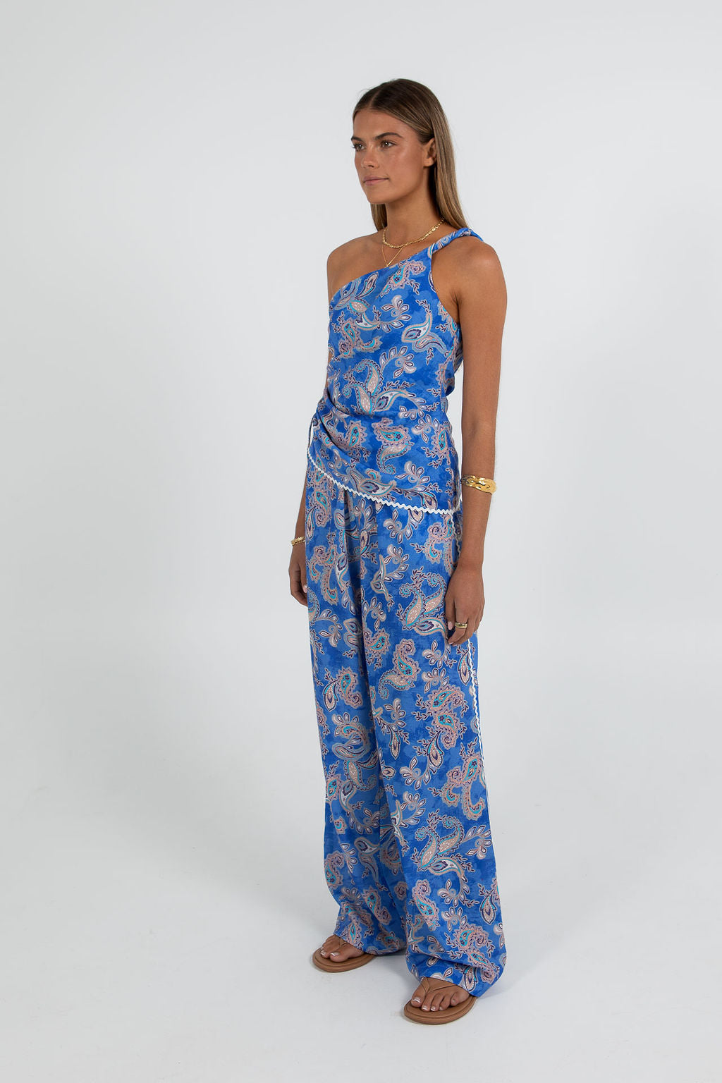 COMING SOON - Yazlin One Shoulder Top - Oceana Print