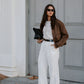 Vanessa Knit Cardigan - Beige Marle