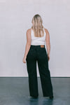 DISPATCH 07.05.25 - Carissa Wide Leg Jeans - Washed Black