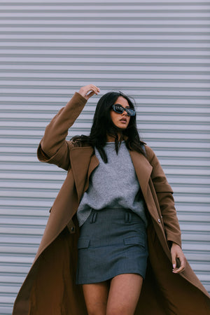 Sarah Trench Coat - Toffee Brown