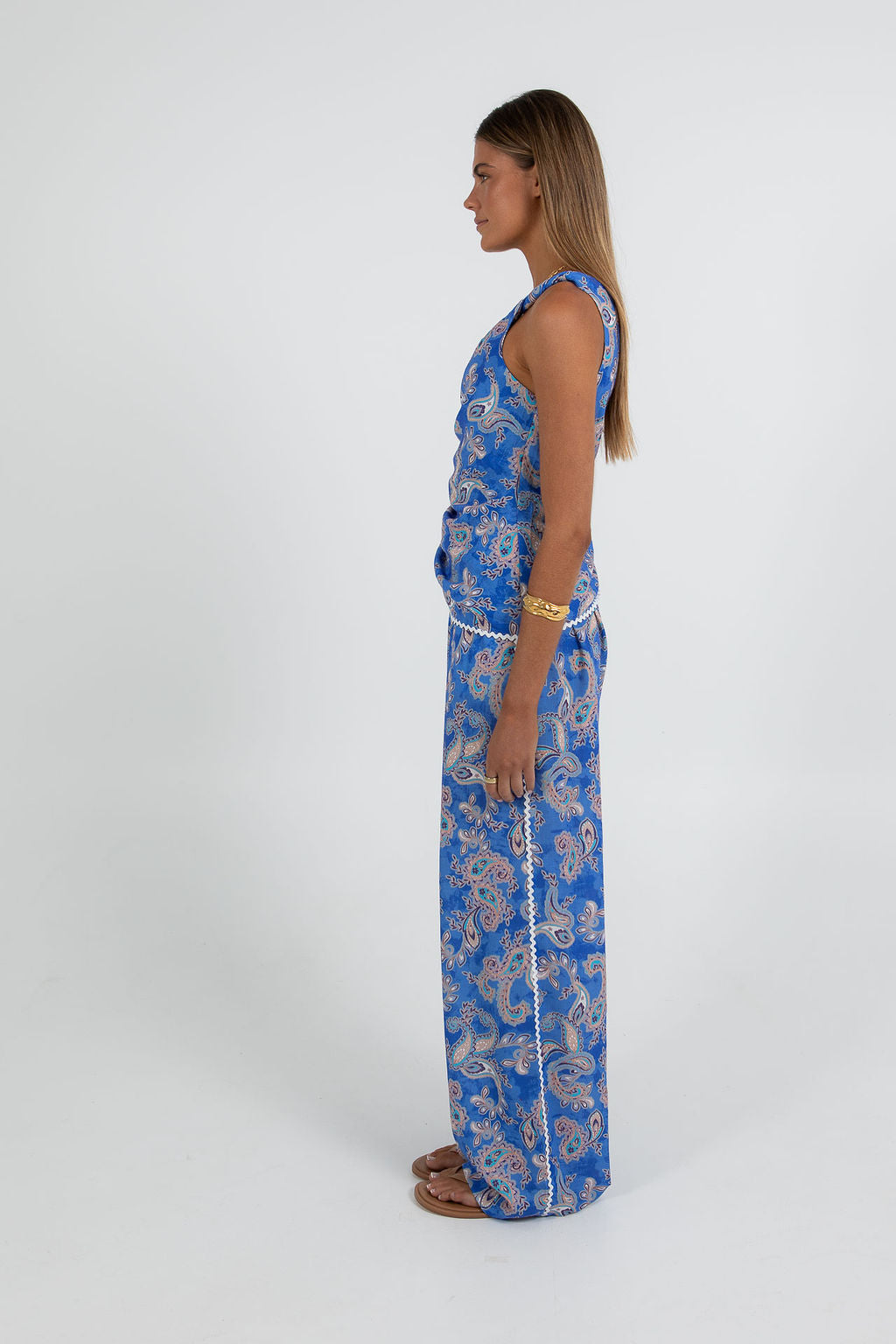 COMING SOON - Yazlin One Shoulder Top - Oceana Print