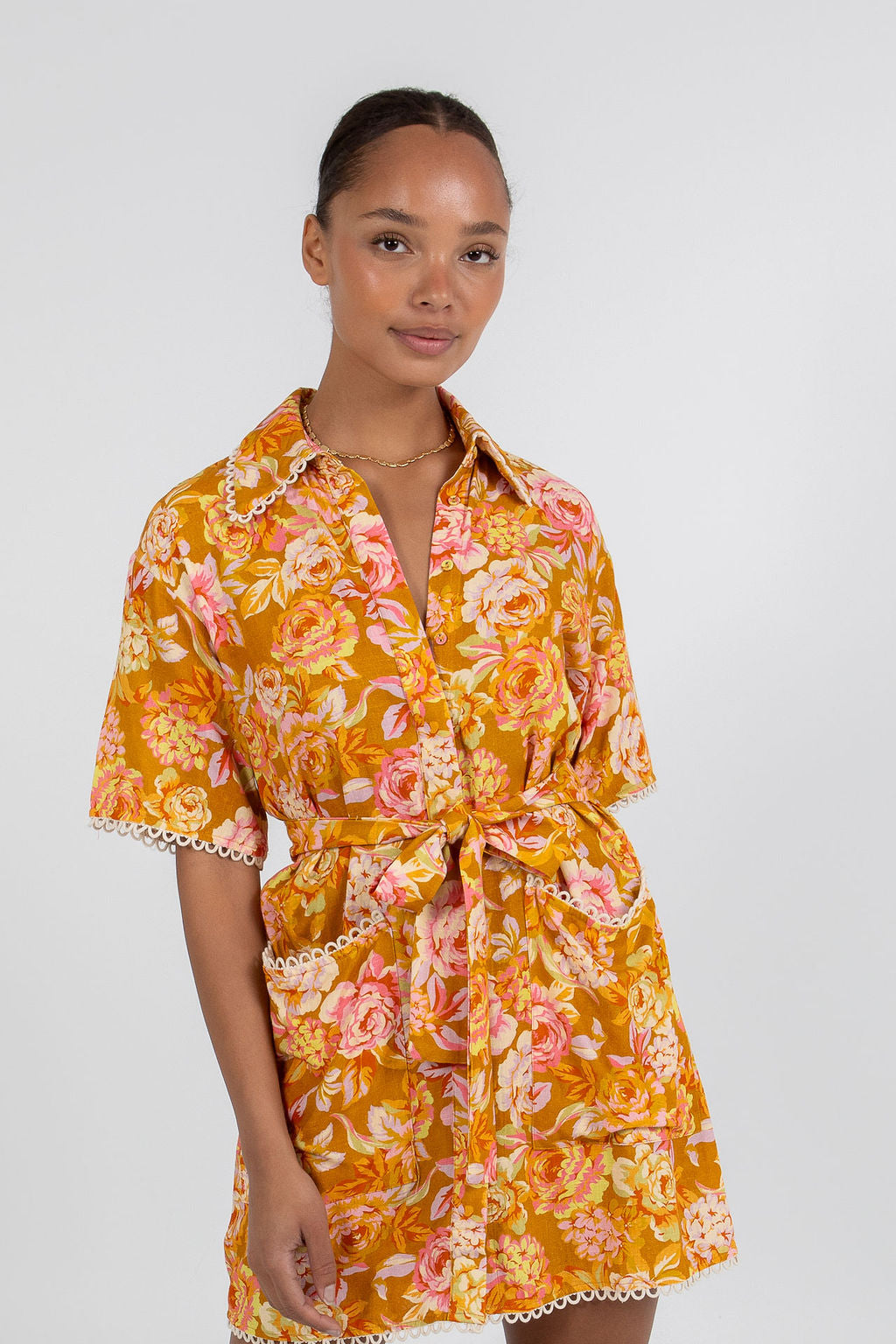 COMING SOON - Bello Mini Dress - Hinterbloom Print