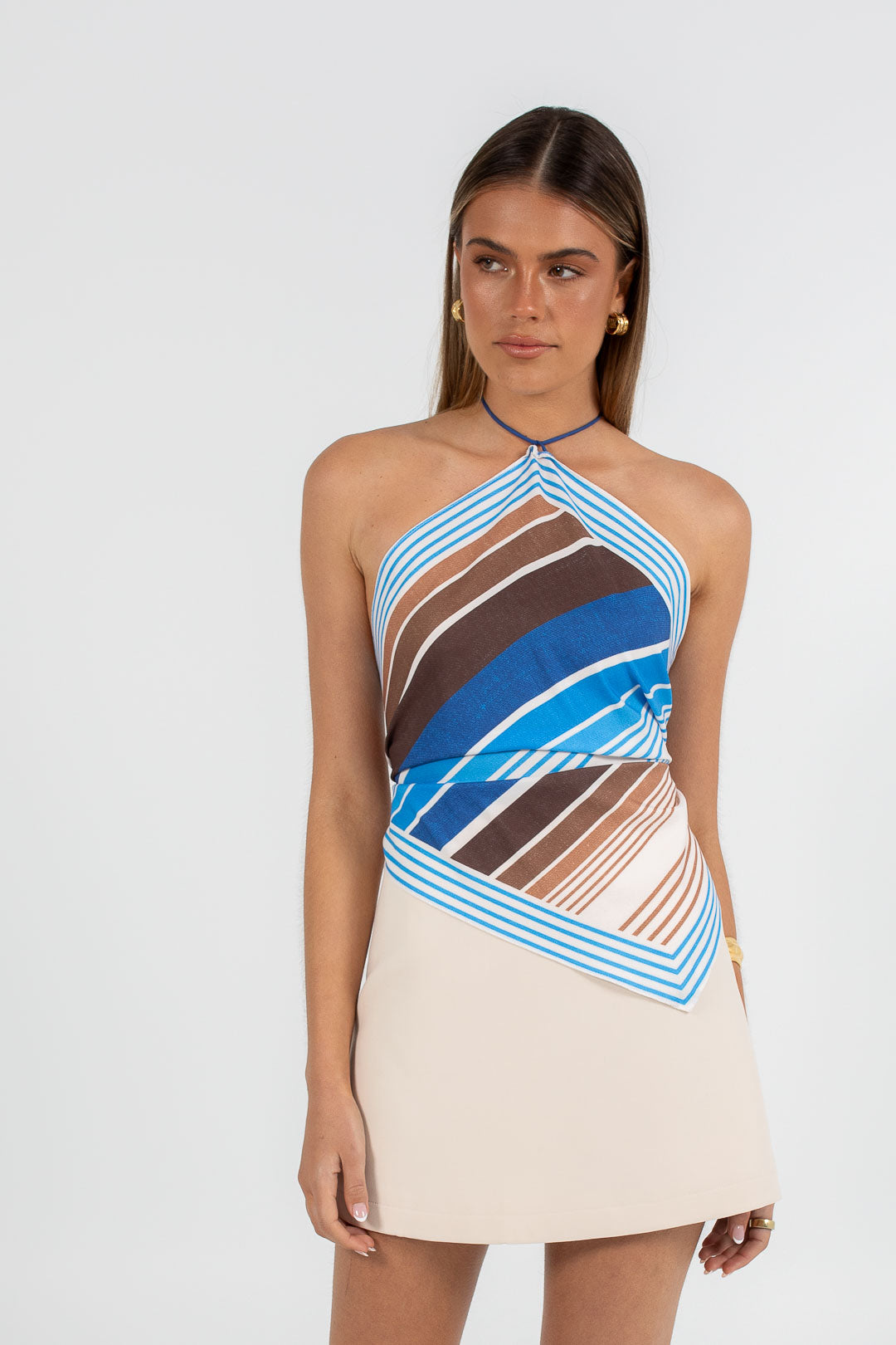 COMING SOON - Gavdos Scarf Top - Paros Stripe