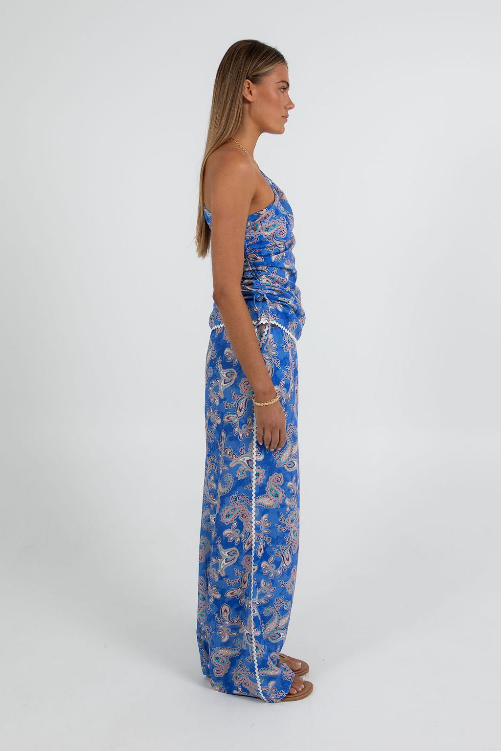 COMING SOON - Yazlin One Shoulder Top - Oceana Print