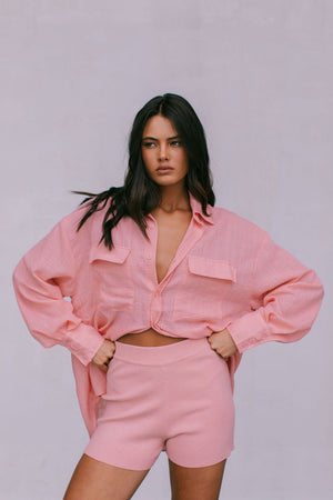 Fairfax Shirt - Pinky Peach