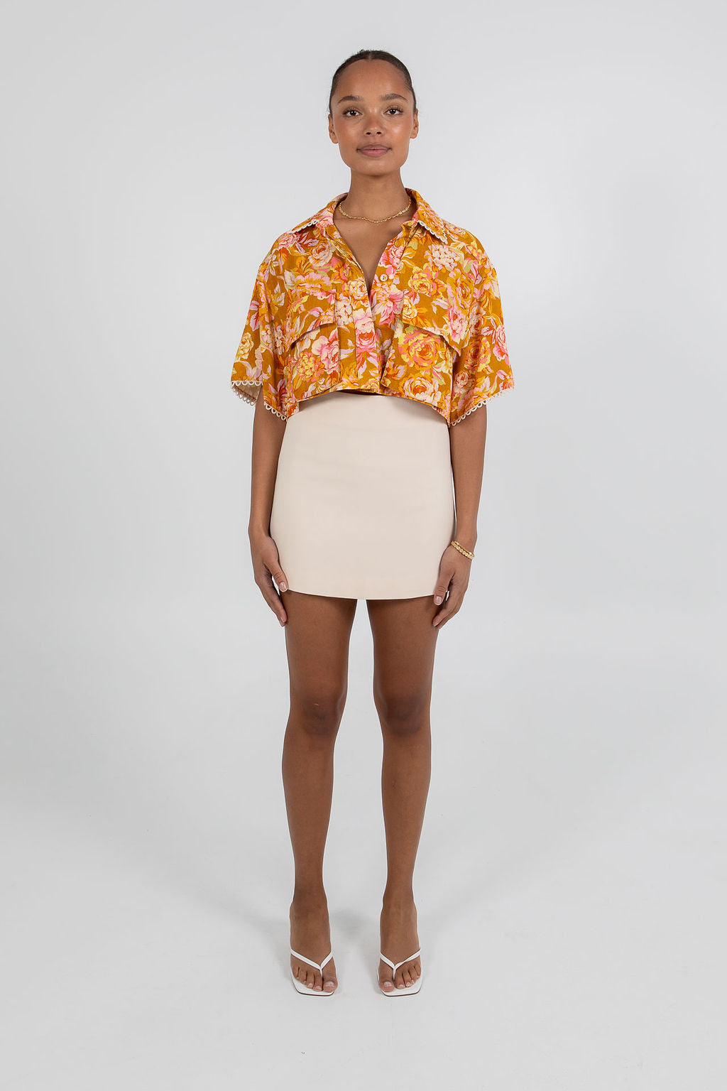 Esimio Shirt Hinterbloom Print