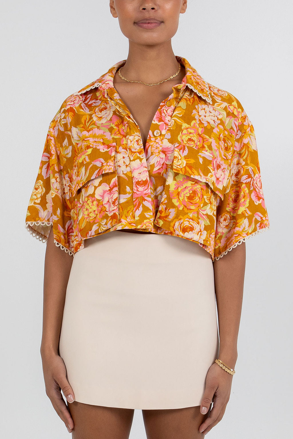 Esimio Shirt Hinterbloom Print