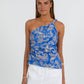 COMING SOON - Yazlin One Shoulder Top - Oceana Print