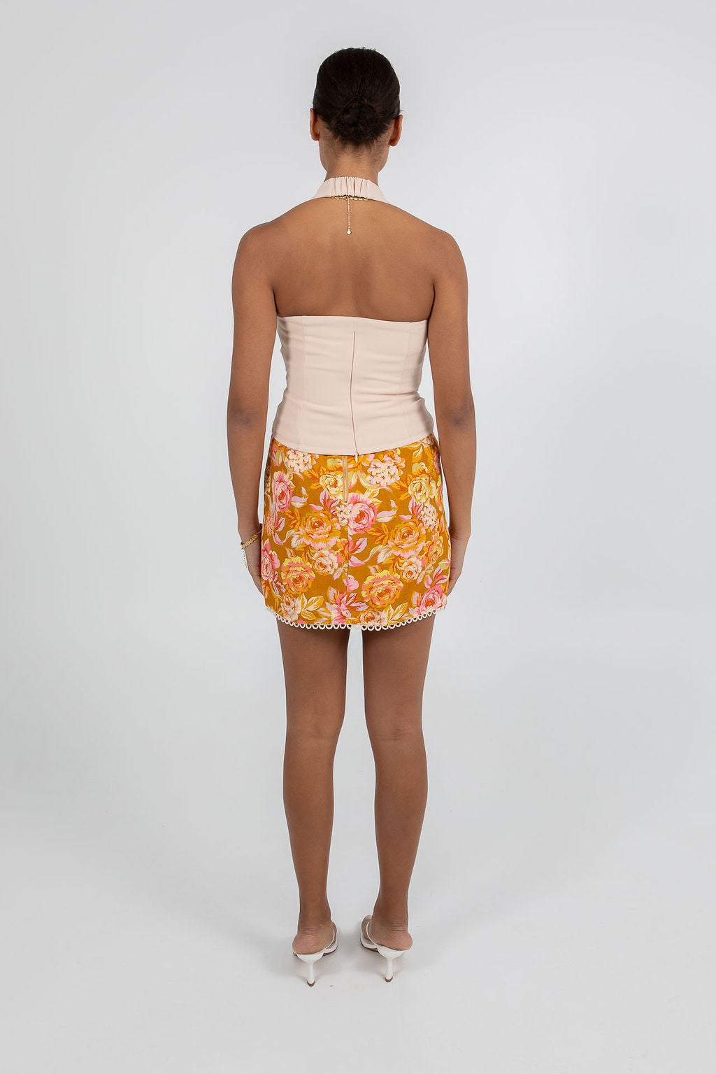 Aprire Mini Skirt Hinterbloom Print