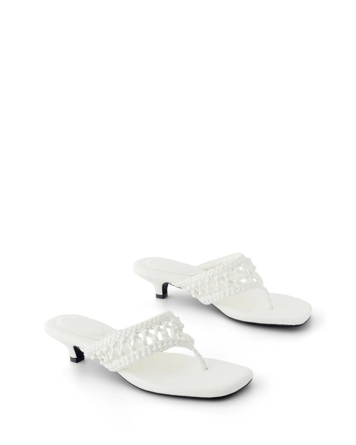 Cannes Thong Heel - White