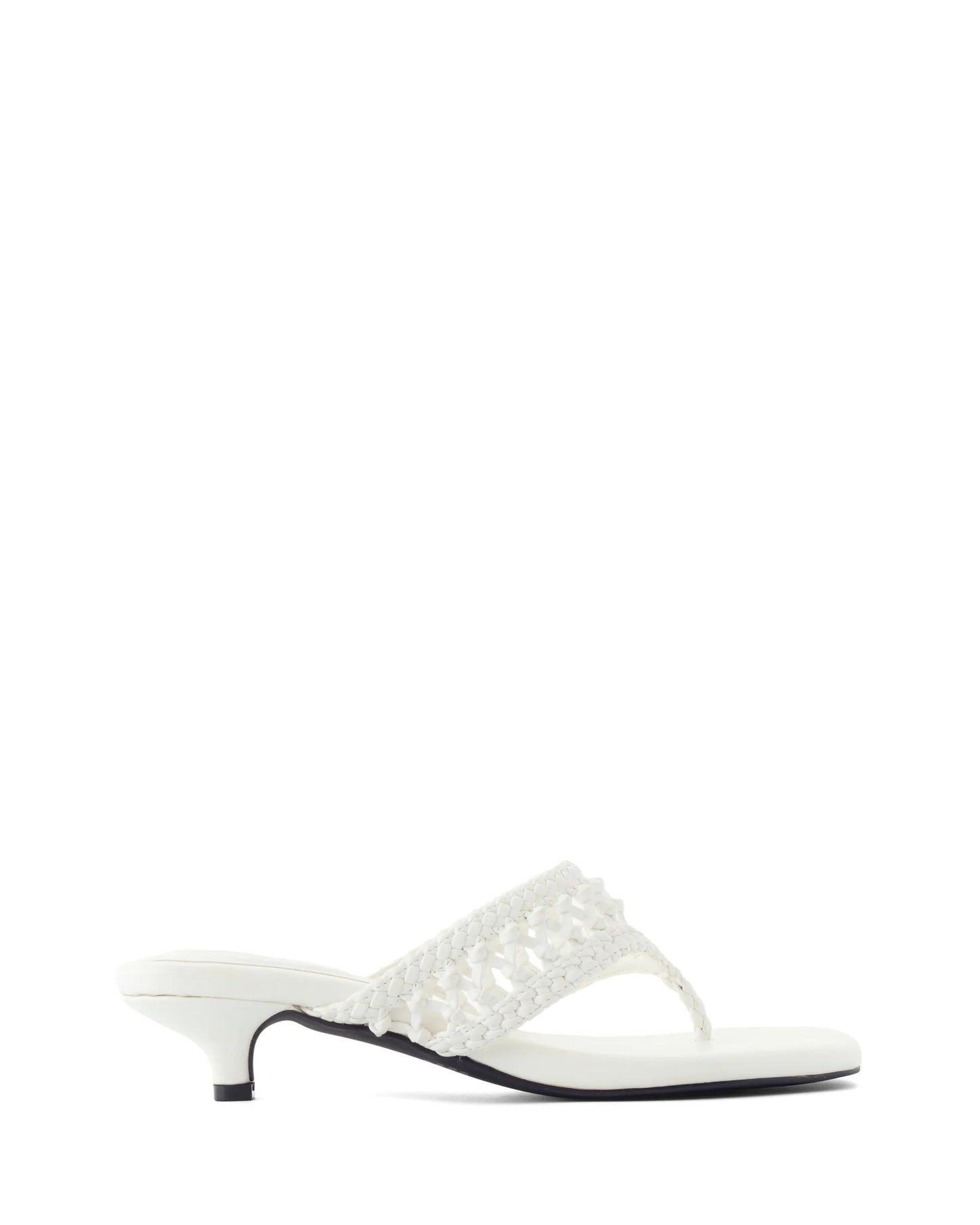 Cannes Thong Heel - White