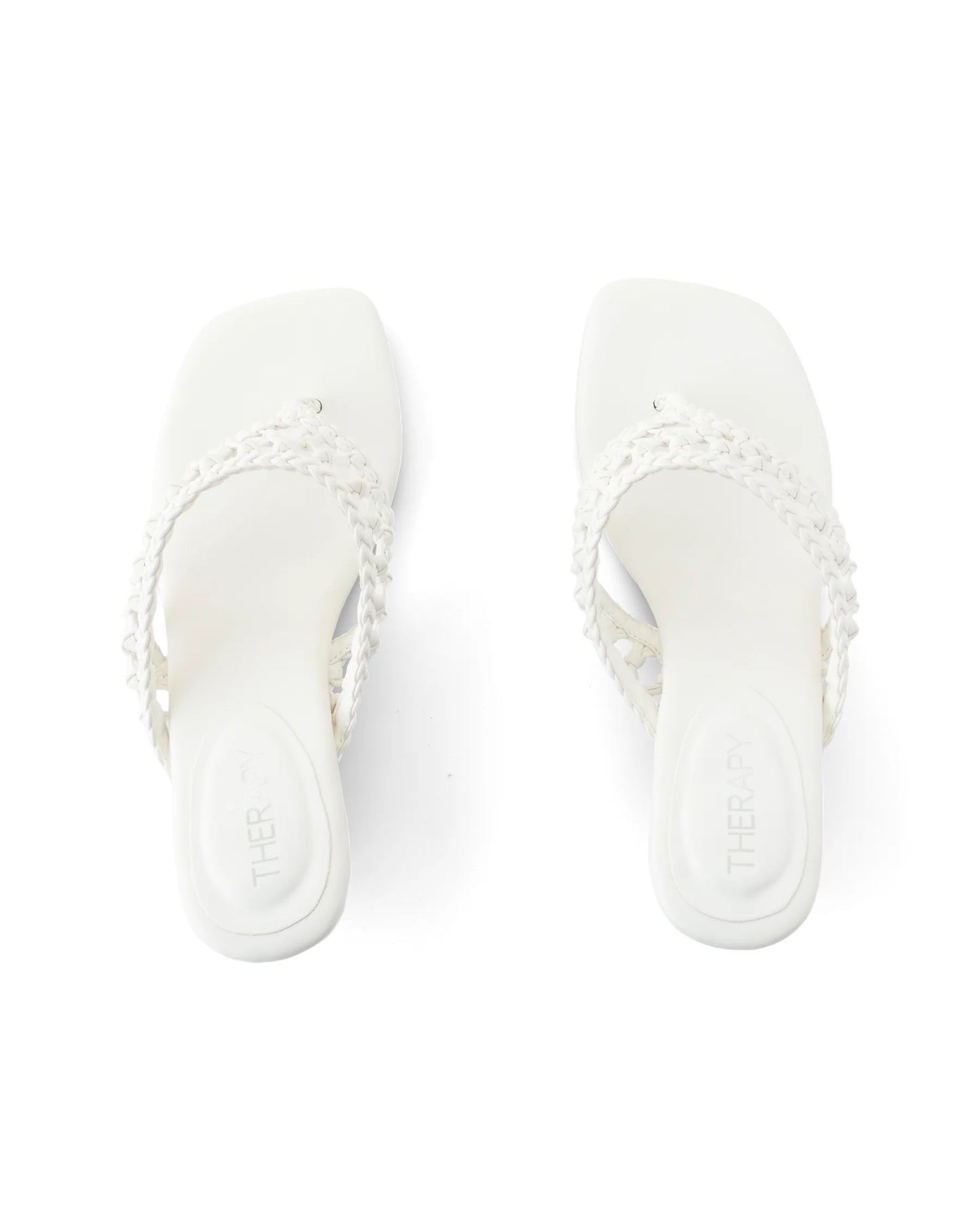 Cannes Thong Heel - White