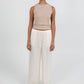 Eve Relaxed Pants - Cream Satin