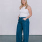DISPATCH 07.05.25 - Janey Wide Leg Jeans - Dark Blue Wash