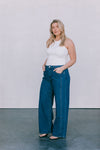 DISPATCH 07.05.25 - Janey Wide Leg Jeans - Dark Blue Wash