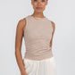 Eve Relaxed Pants - Cream Satin