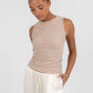 Eve Relaxed Pants - Cream Satin