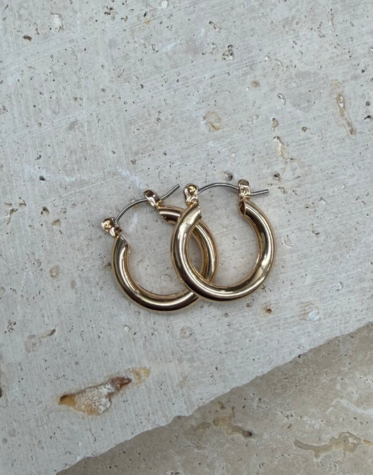 Eliddy Small Hoop Earrings - Gold