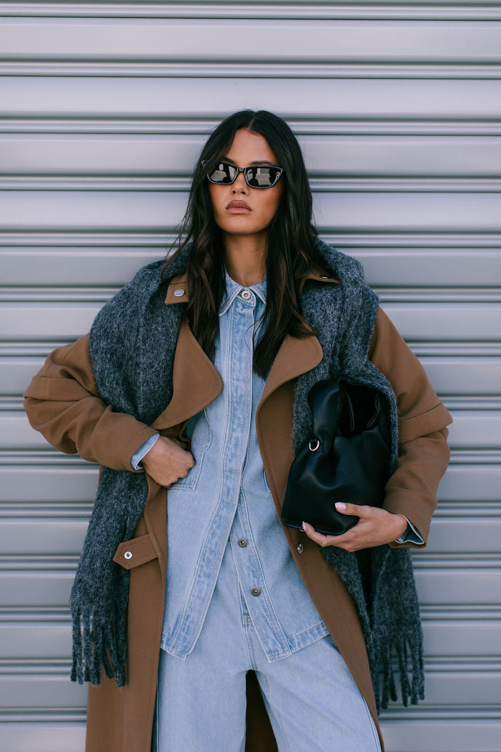 Sarah Trench Coat Tan Brown