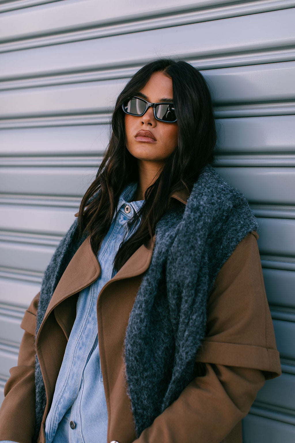 Sarah Trench Coat Tan Brown